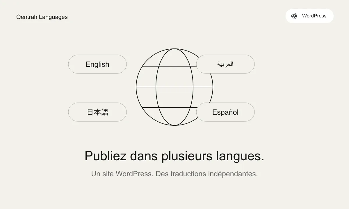 Publiez dans plusieurs langues