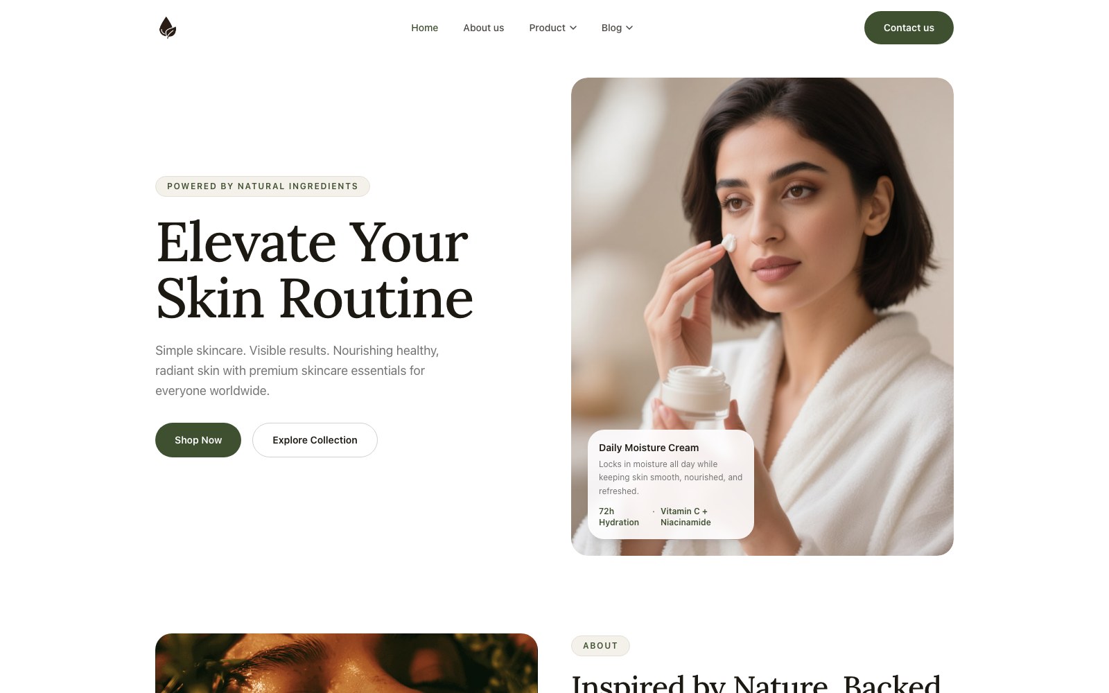 Skinlycare website preview