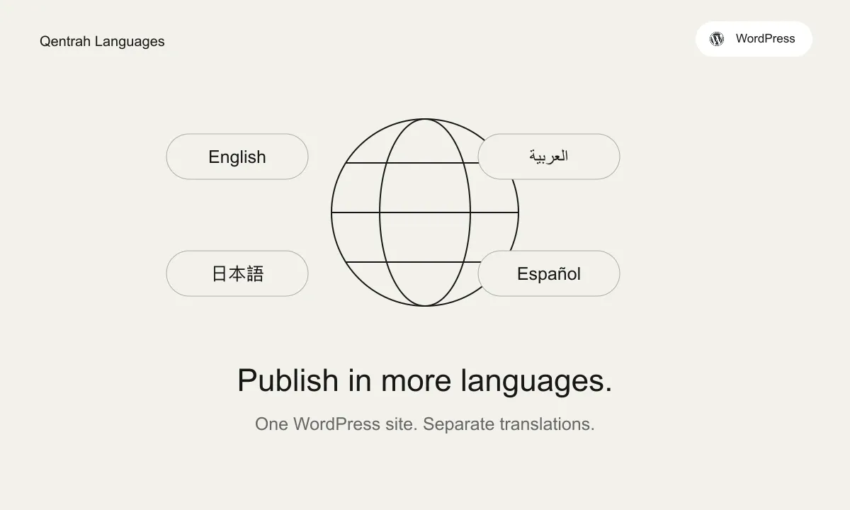 Publish in more languages